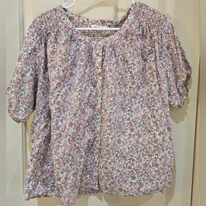 Floral Print Women's Top